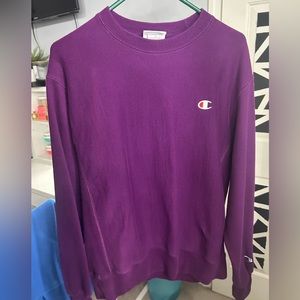 True purple Champion crewneck